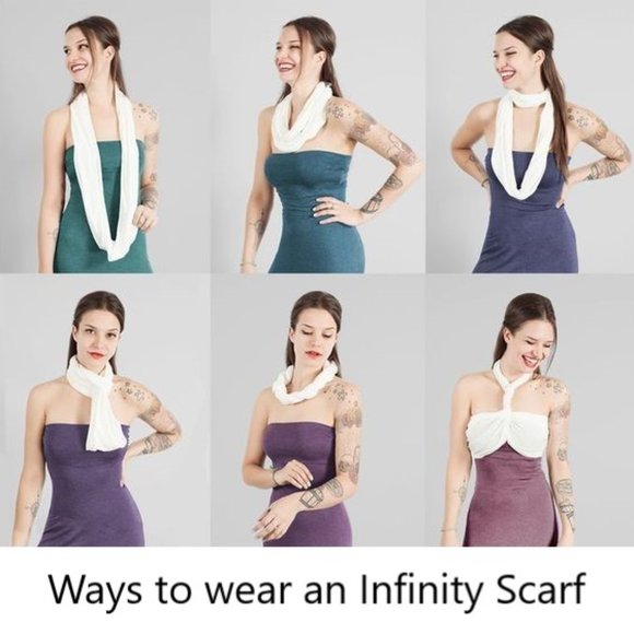 Tartan Plaid Infinity Scarf - Versatile Warm & Comfy - Vegan Friendly - Picture 3 of 5